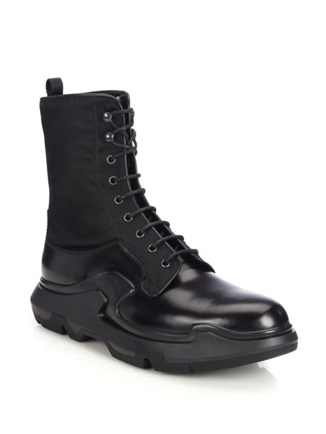 prada lace up mens shoes|Prada boots laces.